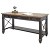 Hartford Hartford Writing Desk in Two Tone Distressed Black IMHF384